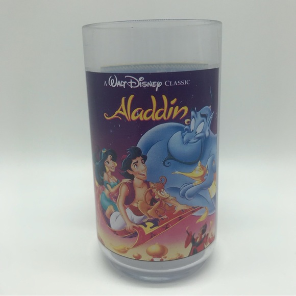 Disney | Kitchen | Vintage 9s Walt Disney Classic Aladdin Drinking ...